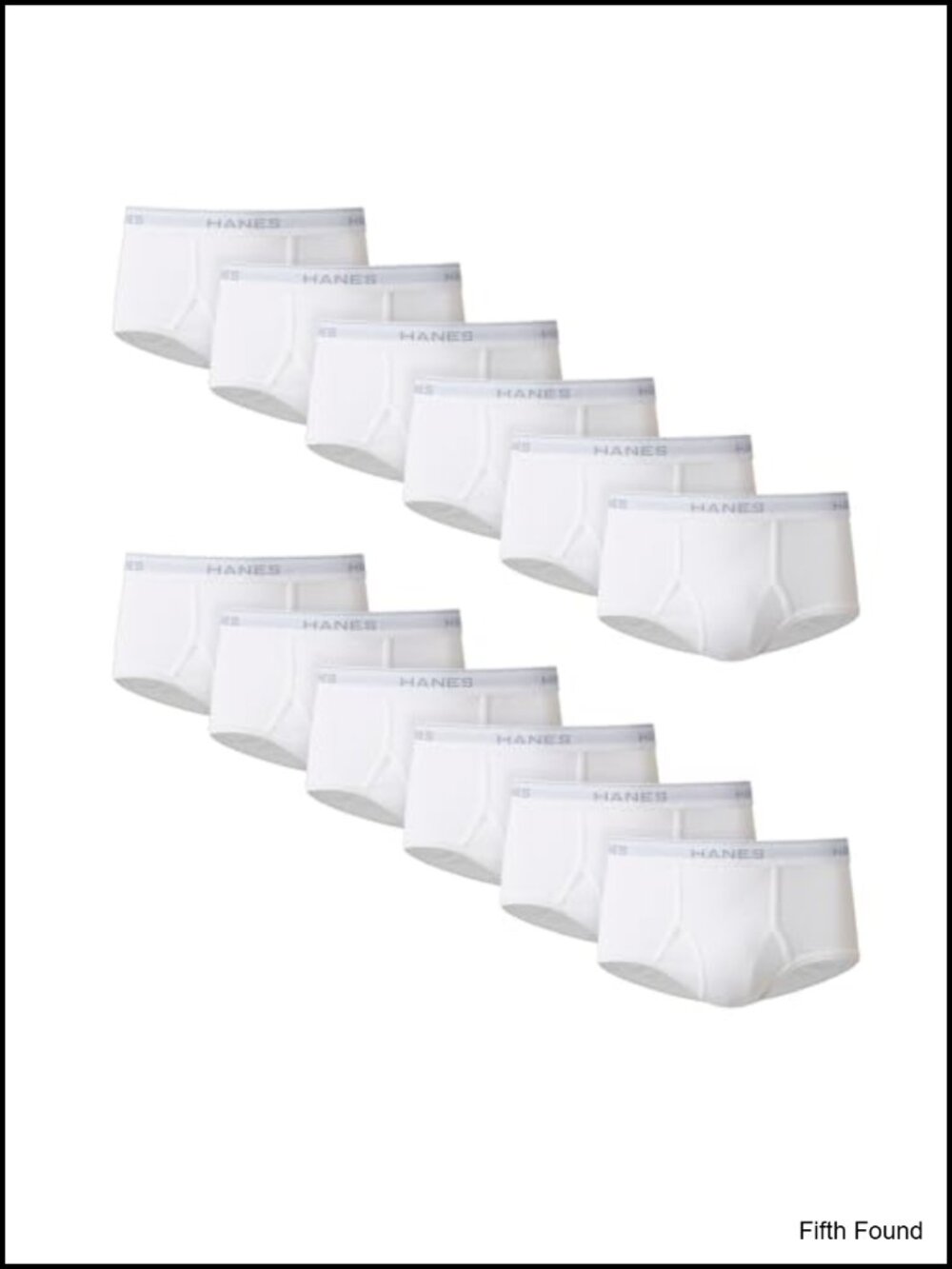 Men's Cotton Briefs 12-Pack Moisture-Wicking Underwear Full Rise Tag Free
